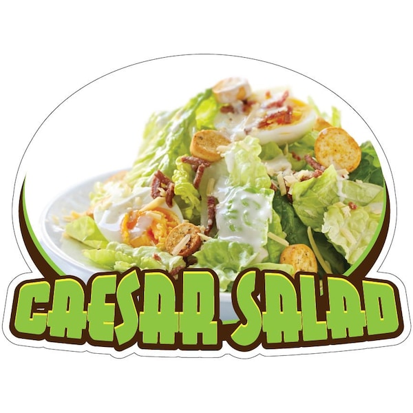 Caesar Salad Decal Concession Stand Food Truck Sticker, 24" x 10", D-DC-24 Caesar Salad19